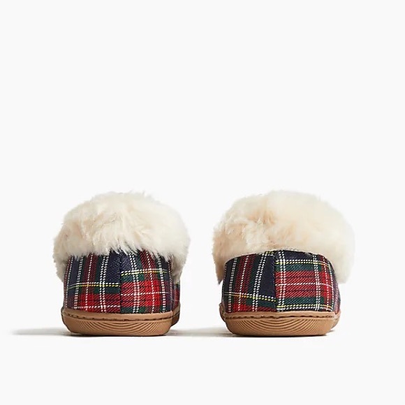 NWT J.Crew Buffalo Plaid Slippers - Picture 4 of 5